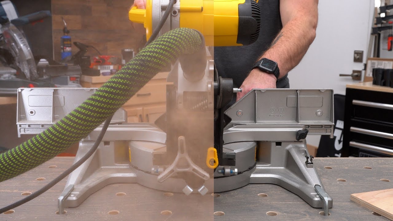 The Best Dust Collection Money Can Buy / DeWALT Miter Saws - YouTube