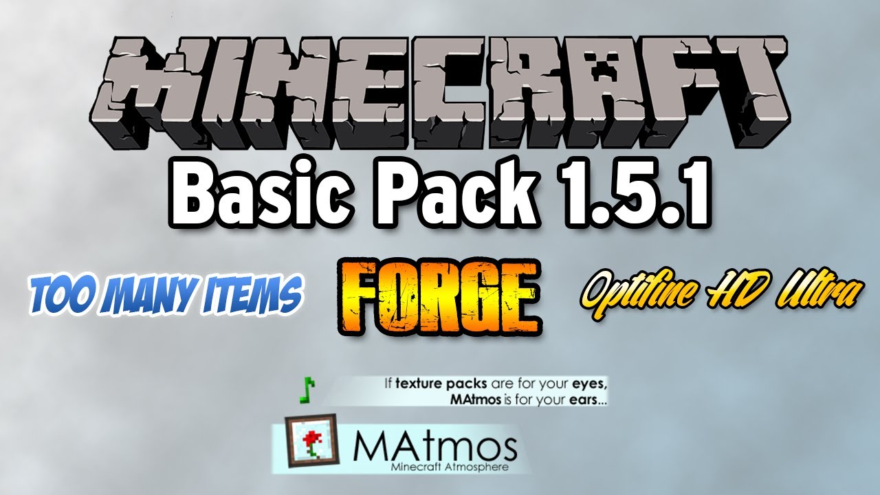 Basic Pack 1.5.1 - Installation PC/Mac - Tutorial Minecraft FR