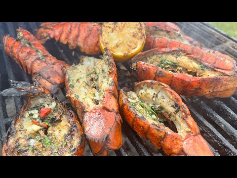 Herb Butter Lobster Tails On The Grill | Grilled Lobster