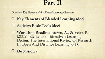 The Basics of Asynchronous/Synchronous Blended Learning Workshop Intro Presentation