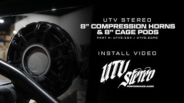 How to Install: UTV Stereo Elite Series 8" Compression Horns with LED RGB Speaker Rings