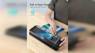 Review: 9-Inch Thermal Laminator Machine, 3-in-1 Laminator with Built-in Paper Trimmer, Hole P...
