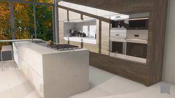 Sketchup project rendered with VORTEK Spaces - Cuisine F Demo