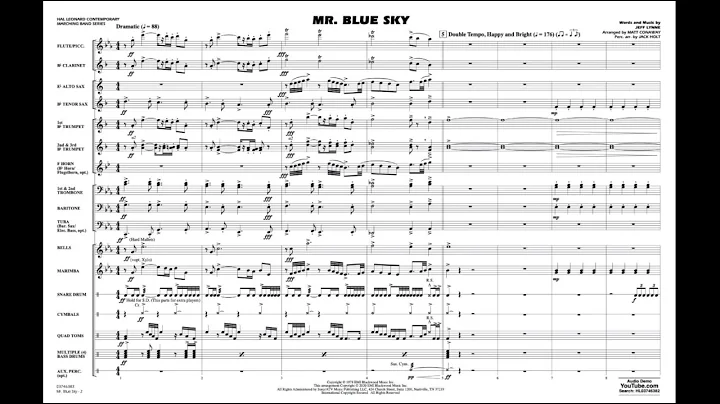 Mr. Blue Sky by Jeff Lynne/arranged by Matt Conaway