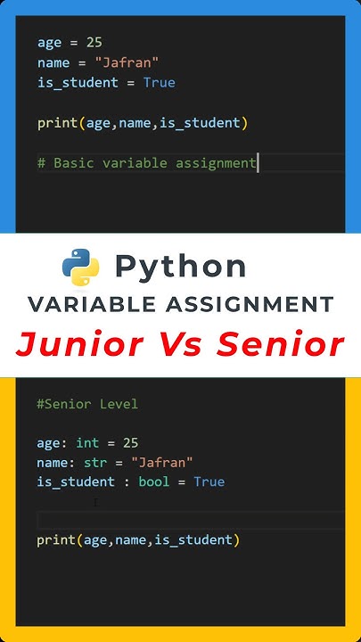 Junior Python Developer vs Senior Python Developer | Variable ...
