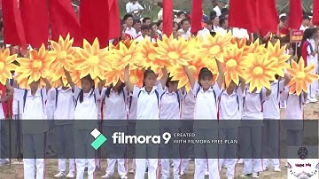 Màn đồng diễn ĐHTDTT xã Hải Lựu năm 2017