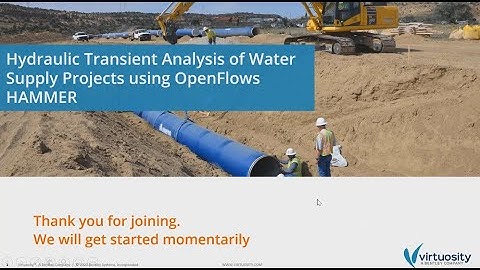 Hydraulic Transient Analysis of  Water Supply Projects Using OpenFlows HAMMER