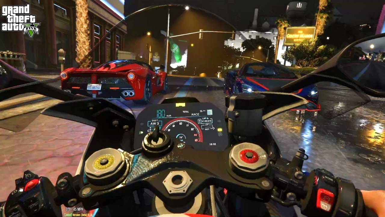 This Ray Traced Ultrarealistic GTA V Motorbike POV Showcase With