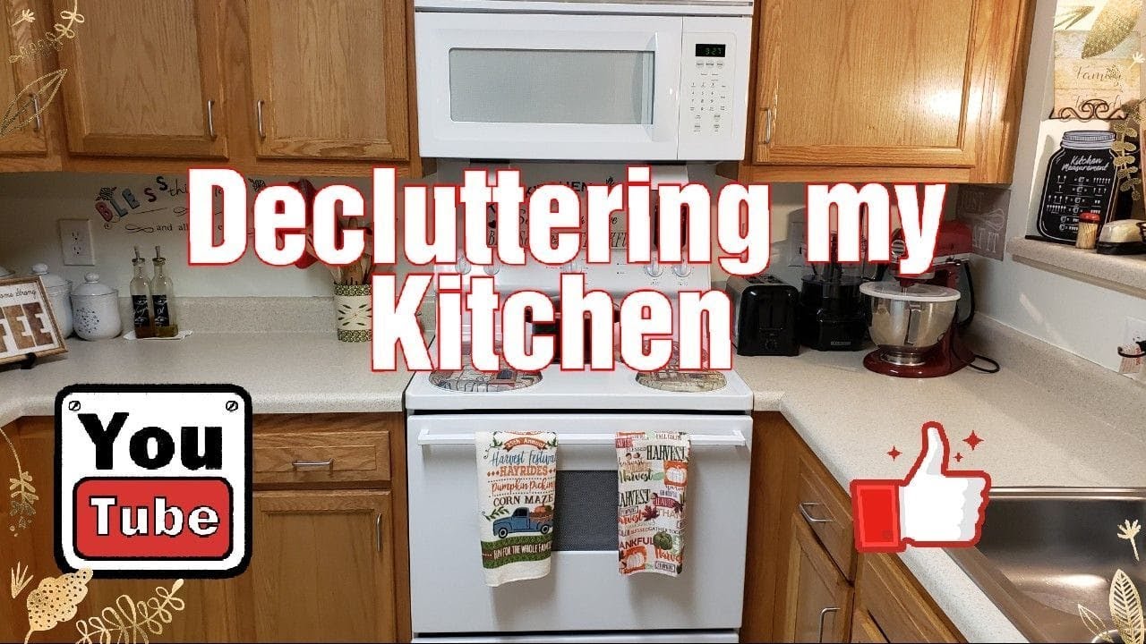 Decluttering My Kitchen - YouTube