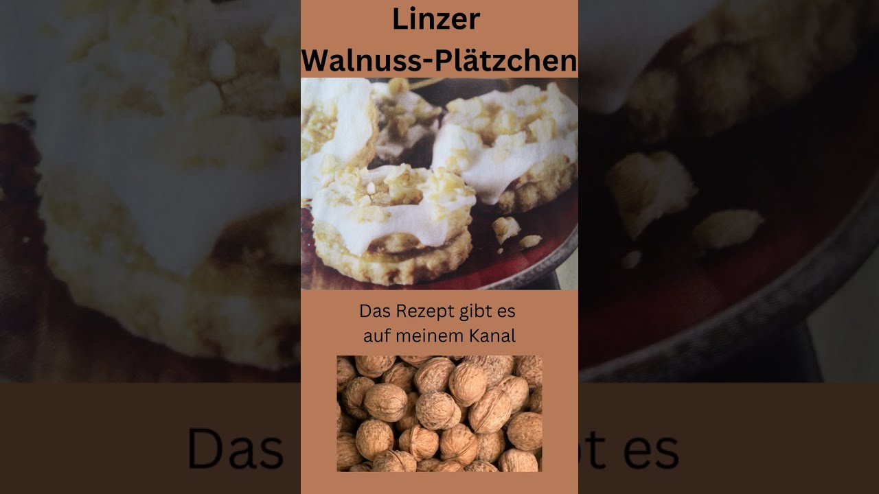 Linzer Walnuss Plätzchen - YouTube