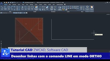 Tutorial CAD:  Como Desenhar Linhas com o Comando LINE em Modo Ortogonal no ZWCAD