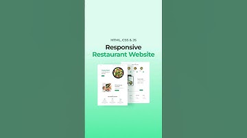 Responsive Restaurant Website Using HTML CSS And JavaScript