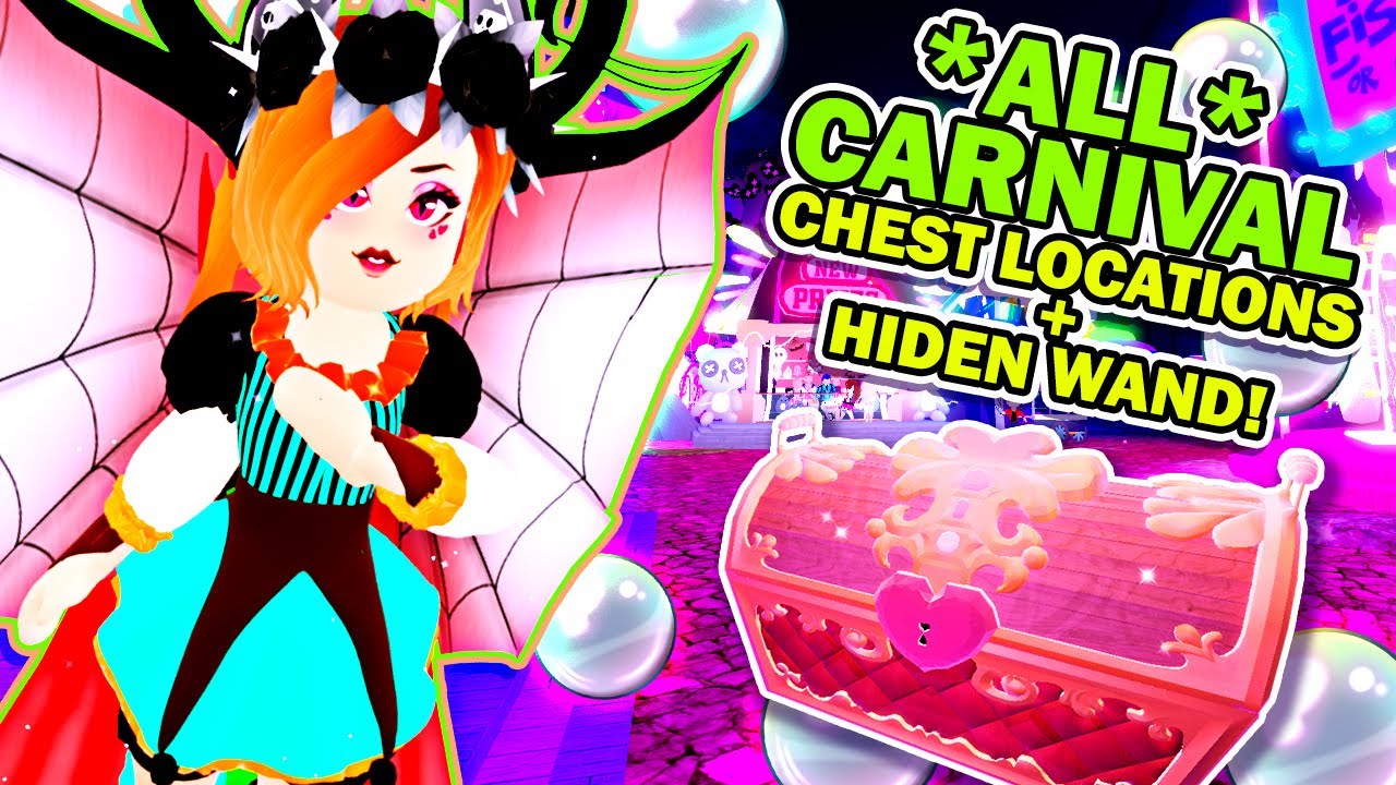 ALL 8 TREASURE CHEST LOCATIONS *FREE PEARLS* FAIRGROUNDS CARNIVAL in