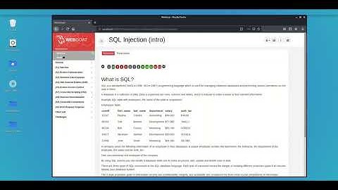 OWASP Webgoat SQL Injection Introduction Tutorial