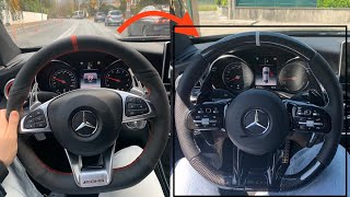 RETROFIT NEW CARBON AMG STEERING WHEEL