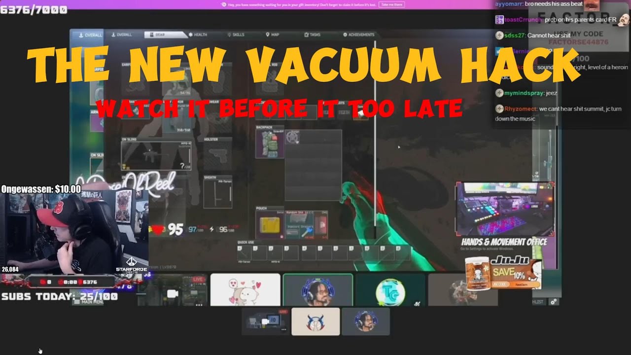 Summit1g Reacts to INSANE Vacuum CHEATS in Tarkov EFT hack 