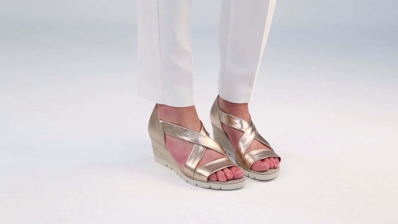 gabor metallic sandals