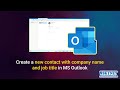 97 Create a new contact with company name and Job title