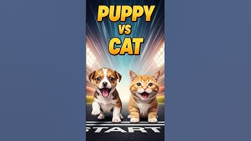 Fast Puppy vs Lazy Cat! The Race Nobody Expected!🐶😺🚀