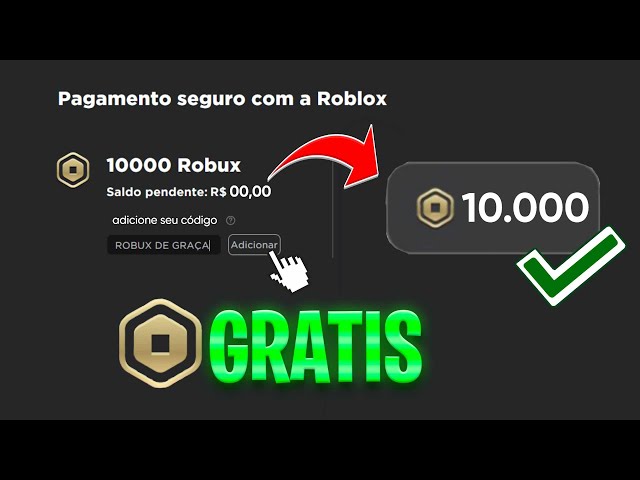 COMO GANHAR 10.000 ROBUX GRÁTIS EM 2 SEGUNDOS!!!🤑 [100% FUNCIONA