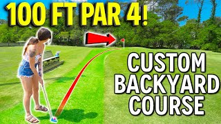 We Found an Awesome BACKYARD Mini Golf Course!