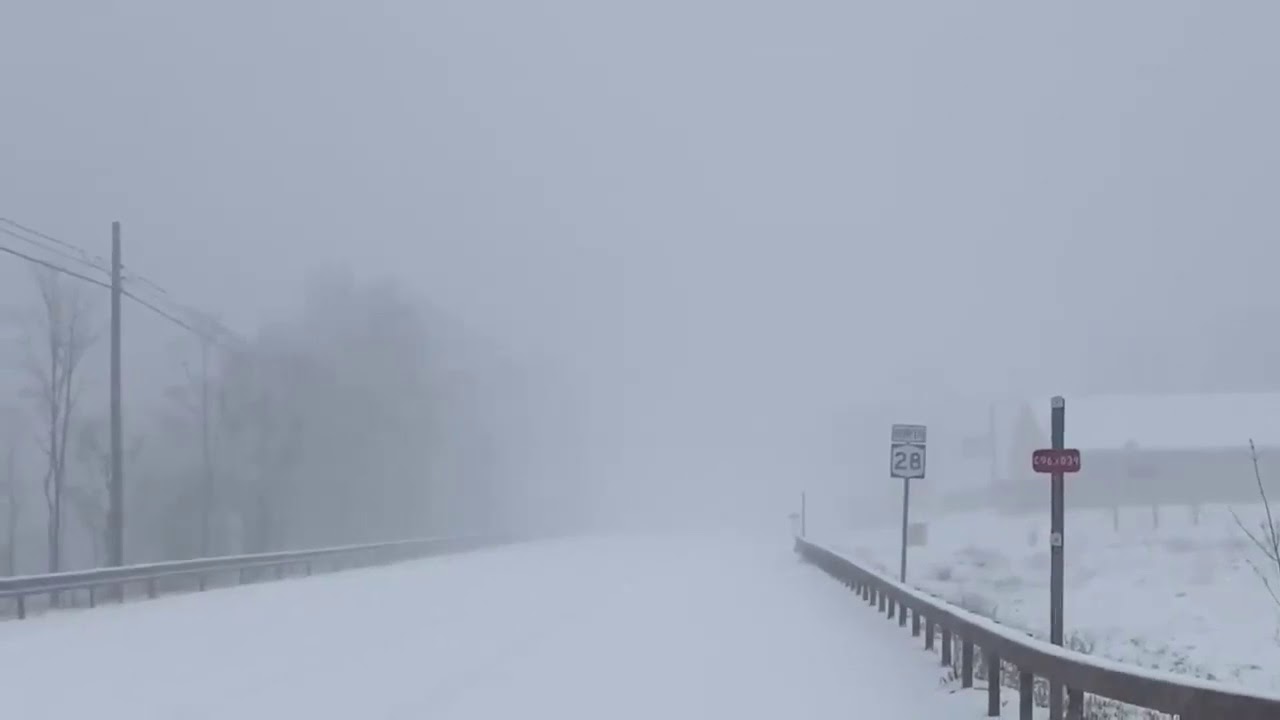 A full snow storm today may 9 in Margaretville, New York YouTube