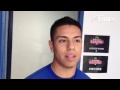 Bowie guard Josh Hidalgo talks after win vs Coronado on Friday