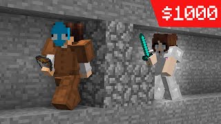 i paid a girl to chase me in minecraft... again.