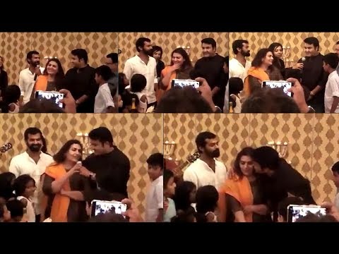 Mohanlal And Wife Celebrating Wedding Anniversary Watch Bride Flowersll Video