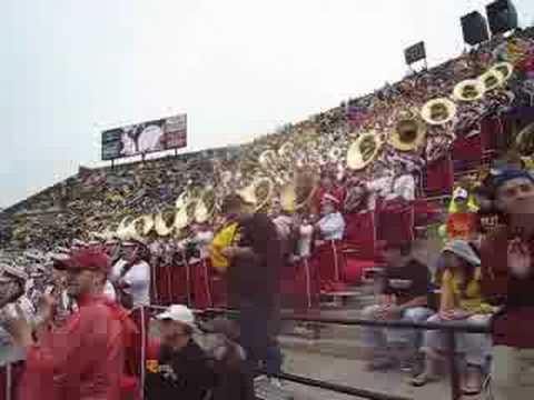 The pride of Iowa State; the Iowa State University Cyclone Football Varsity Marching Band!