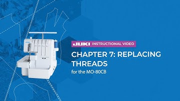 JUKI MO-80CB - Chapter 7: Replacing Threads