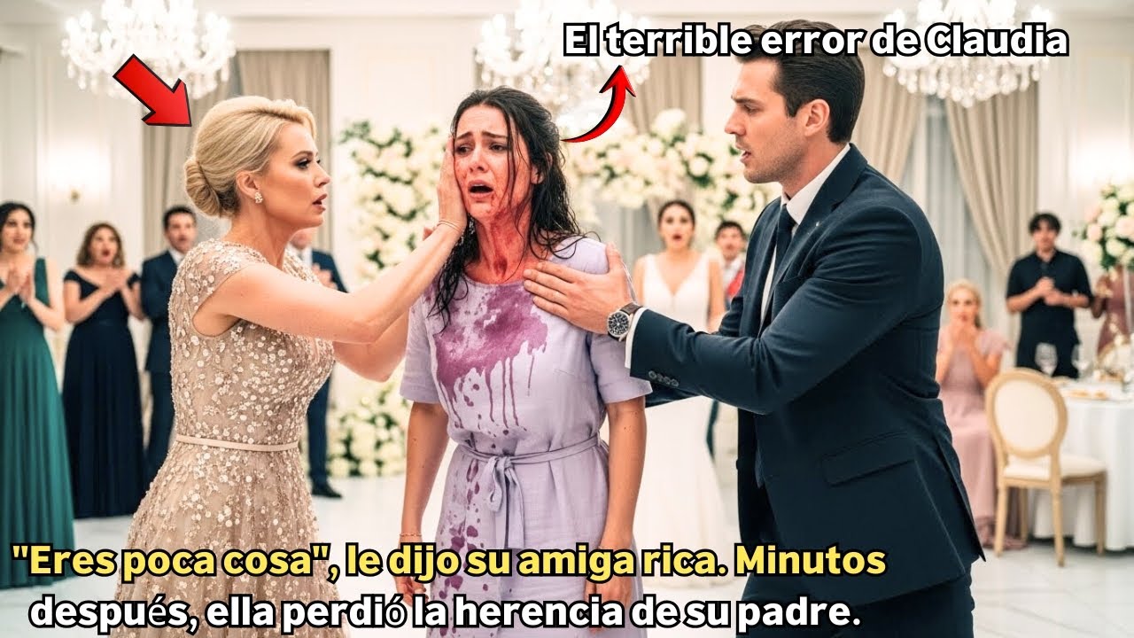 Le tiró VINO en la cara a la Novia... Quedó en Shock cuando llegó su ESPOSO BILLONARIO.
