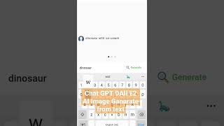 Flutter ChatGPT app - generate image from text #shorts #shortvideo #flutter #chatgpt3