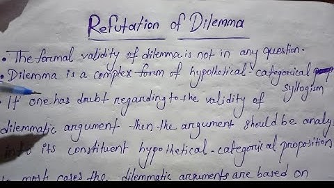 Refutation of Dilemma....(part -5)