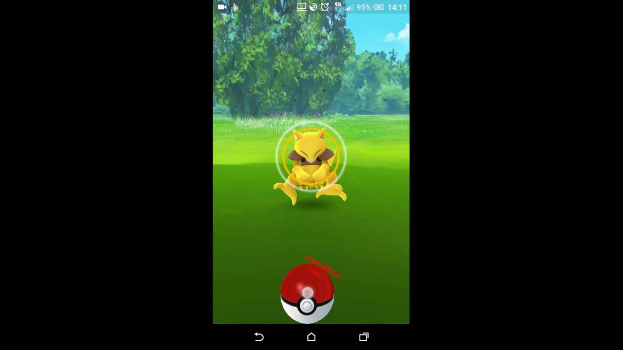 Pokémon GO gameplay catching Abra YouTube
