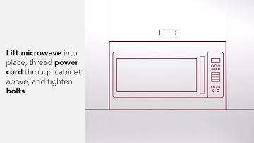 How to Install a KitchenAid® Over the Range Microwave