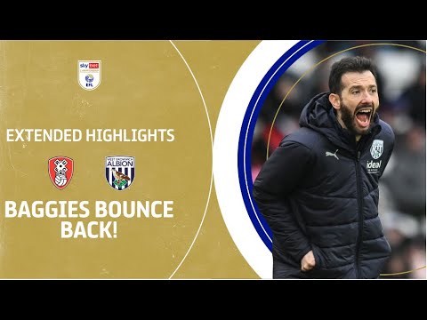 BAGGIES BOUNCE BACK! | Rotherham United v West Brom extended highlights
