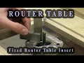 Fixed Base Router Table Insert