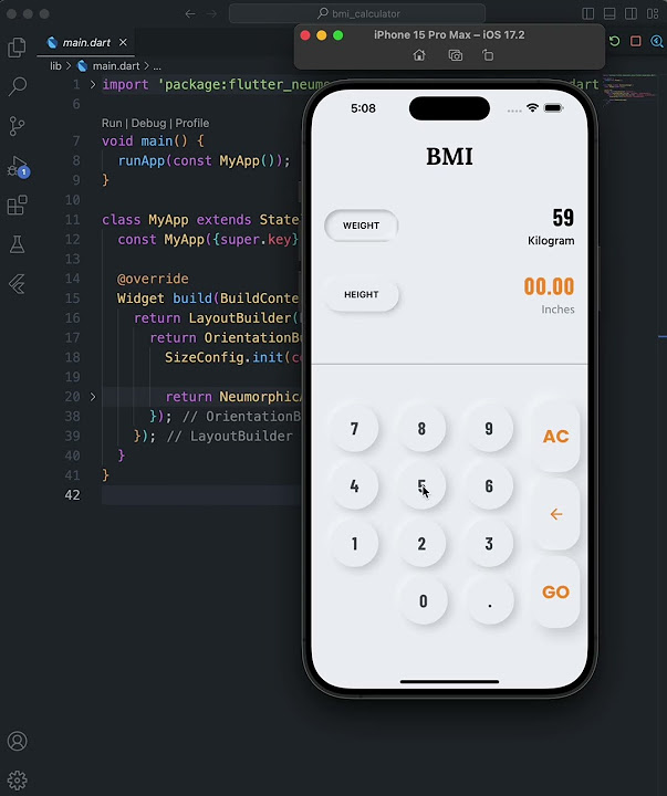 BMI Calculator app with Flutter - YouTube