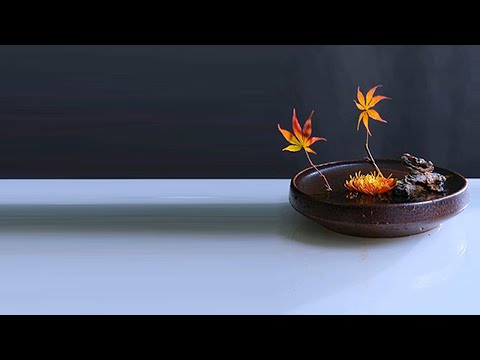 楓葉--跟倪誌翔老師學插花Ni Zhixiang 77 - maple leaf - Flower Arrangement