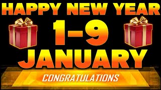 1 JANUARY FREE REWARDS 🤩 | FREE FIRE UPCOMING EVENT 1 - 9 JANUARY 2024🔥 | FF UPCOMING EVENTS🔥
