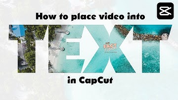 How to add VIDEO inside TEXT - FREE CapCut Tutorial