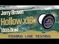 jerry brown braided fishing line Spliceable Hollow Spectra Colored lines are fabricated from the natural white fibers by adding color to a coating Jerry Brown Line One Non