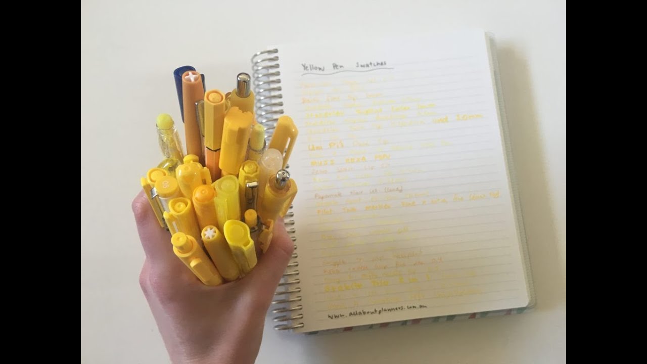 How I use different types of pens when planning