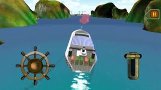 Cargo transporter city tycoon driving the ship