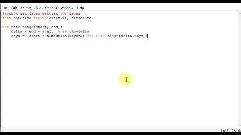 python get dates between two dates