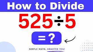 525÷5  Divide 525 by 5 (Long division Method)