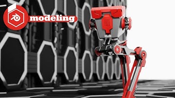 Blender  3.0 combat walker modeling time lapse free download