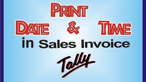 How to print date & time in sales invoice and all reports || nict computer