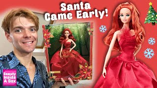 NEW Holiday Barbie 2022 Unboxing Doll Review!